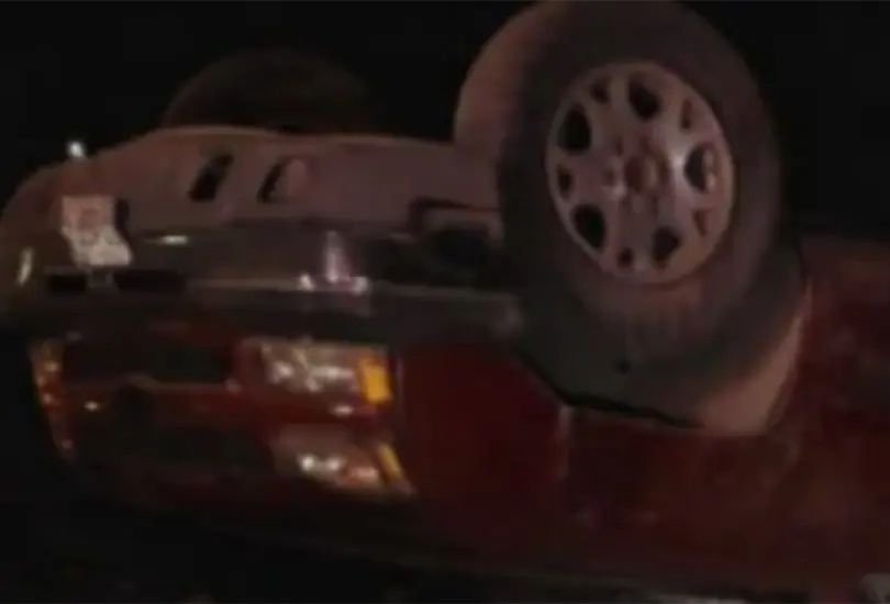 "Chuy" volcó su camioneta en Matamoros y viajaba con dos esqueletos