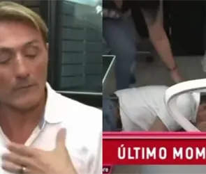 VIDEO: Famoso conductor de televisión se desmaya en vivo y sus compañeros lo ignoran 