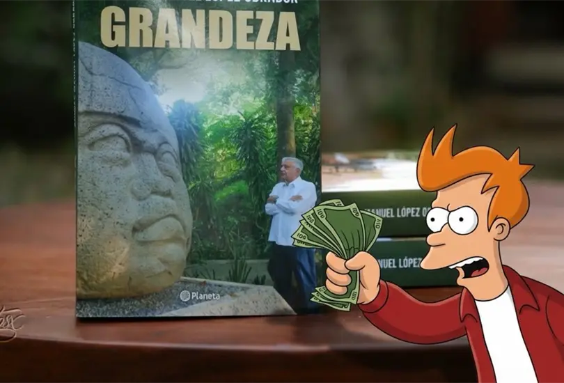 El libro de AMLO se llama Grandeza.