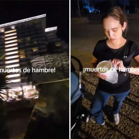 Con mi esposa embarazada: Dejan a familia comiendo afuera de hotel en Acapulco Con mi esposa embarazada: Dejan a familia comiendo afuera de hotel en Acapulco