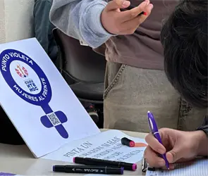 Brigada Violeta llega al CECyT 5 para ayudar a prevenir y detectar casos de violencia