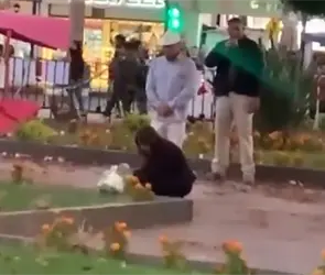 A un mes del atentado, as&iacute; fue el regreso de Grecia Quiroz al lugar donde Carlos Manzo fue asesinado