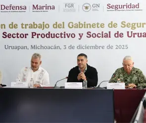 Harfuch refuerza acciones en Uruapan a un mes del Plan Michoacán