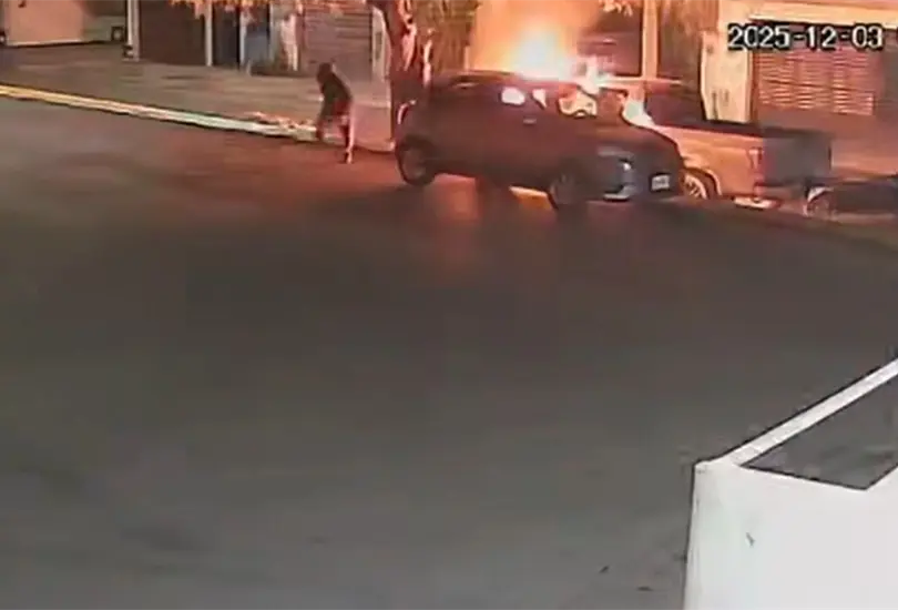 Ángel Juárez vendía ceviches hasta que un sujeto encapuchado incendió su camioneta: Puso en riesgo mi vida