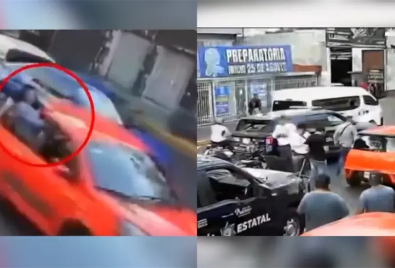 Así fue el momento en que comerciantes y vecinos salvaron a la joven de ser secuestrada en el Estado de México.