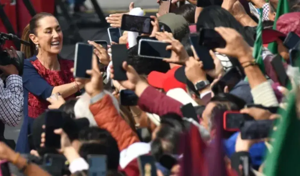 Claudia Sheinbaum en el Zócalo por la conmemoración de los 7 años de la 4T. Especial