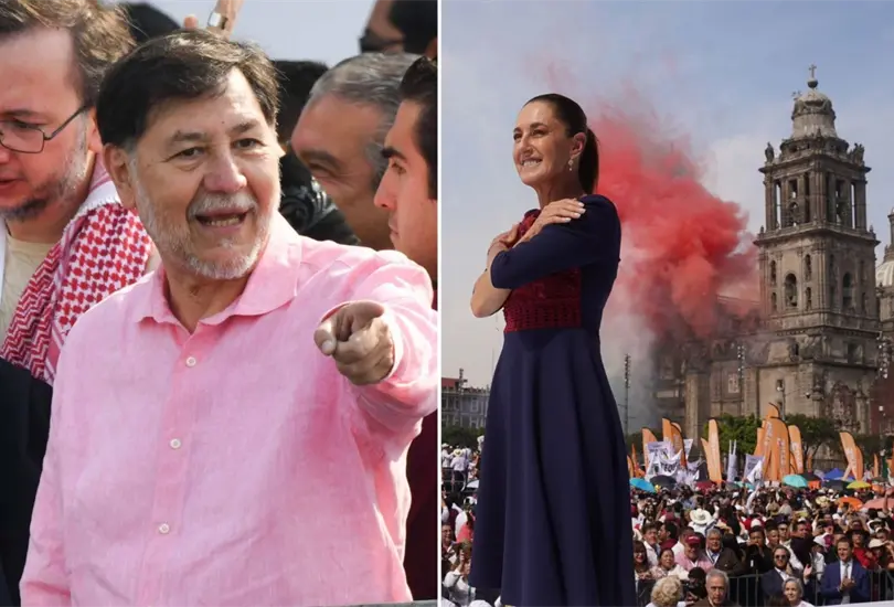 Noroña ignora a Sheinbaum en pleno festejo de la 4T Noroña ignora a Sheinbaum en pleno festejo de la 4T