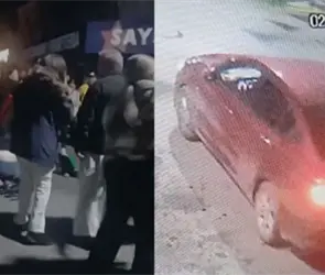 Automovilista embiste y atropella a peregrinos; así fue el impactante momento