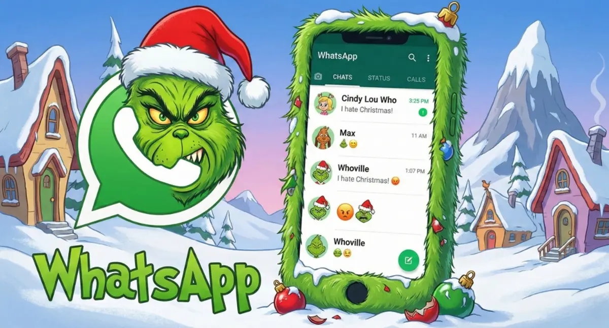  Modo Grinch en WhatsApp 
