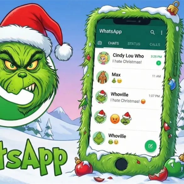Así puedes cambiar tu WhatsApp al modo Grinch paso a paso Así puedes cambiar tu WhatsApp al modo Grinch paso a paso