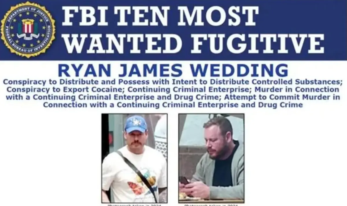 Ofrecen 15 millones por el presunto delincuente. FBI.