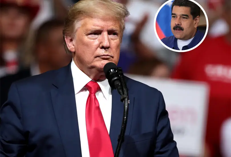 Trump amenaza a Nicolás Maduro. Trump amenaza a Nicolás Maduro.