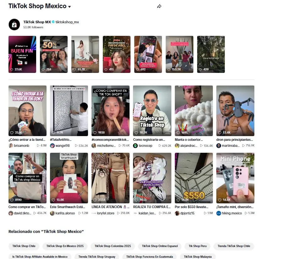 TikTok Shop México Especial