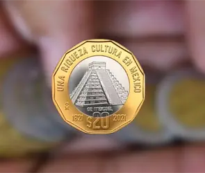 Así serán las nuevas monedas de 10 y 20 pesos que circularán en México en 2026