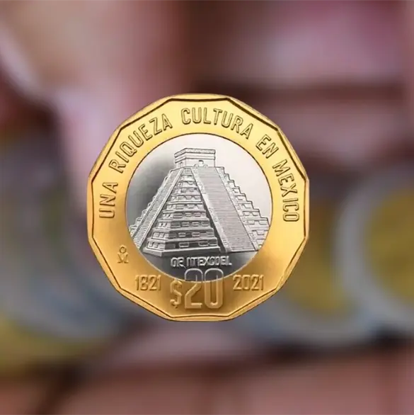 Así serán las nuevas monedas de 10 y 20 pesos que circularán en México en 2026