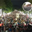 Difunden imágenes de peregrinos haciendo lo prohibido en recorrido a la Basílica