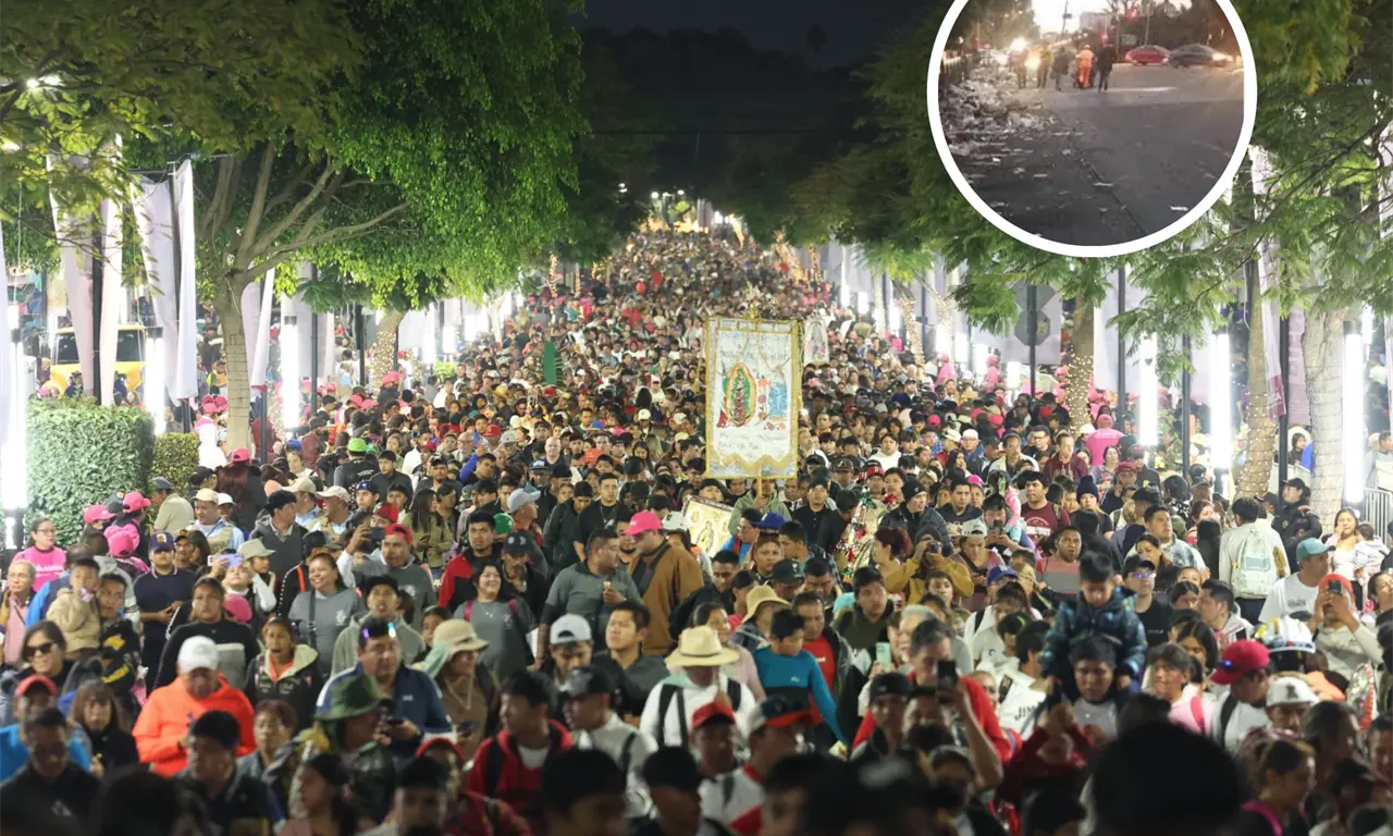  Las imágenes de los peregrinos se hicieron virales. 