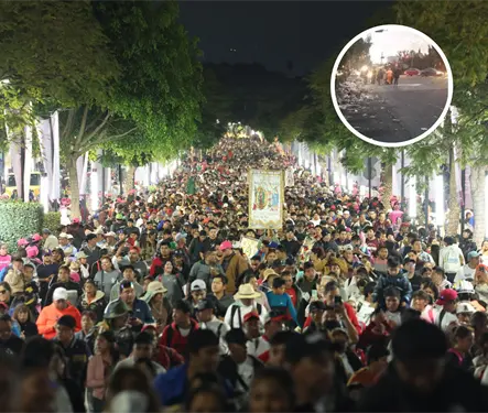 Difunden im&aacute;genes de peregrinos haciendo lo prohibido en recorrido a la Bas&iacute;lica