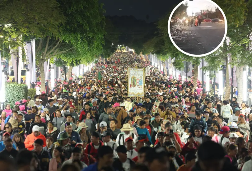 Las im&aacute;genes de los peregrinos se hicieron virales.