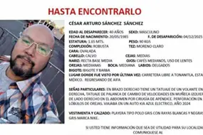 Caso C&eacute;sar Arturo: Chofer de Uber desaparece en Edomex tras hacer un viaje al AIFA