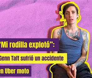 Genn viaj&oacute; en Uber Moto, sufri&oacute; un accidente y hoy denuncia falta de apoyo