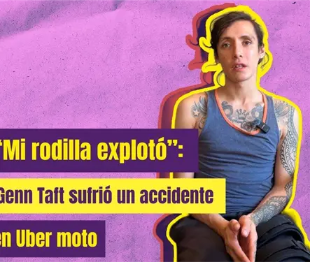 Genn viaj&oacute; en Uber Moto, sufri&oacute; un accidente y hoy denuncia falta de apoyo