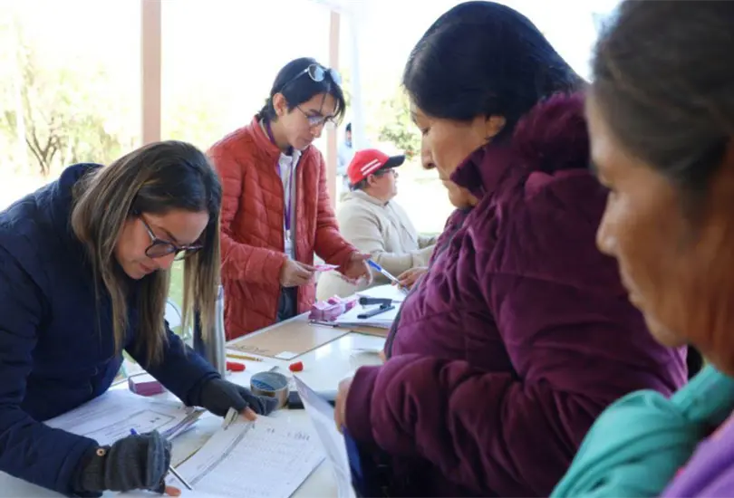 Las familias beneficiadas. Las familias beneficiadas.
