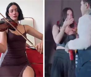Qui&eacute;n es Esmeralda Camacho, violinista de Nodal que habr&iacute;a causado celos en &Aacute;ngela Aguilar