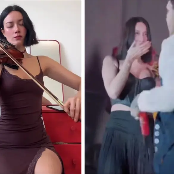 Quién es Esmeralda Camacho, violinista de Nodal que habría causado celos en Ángela Aguilar Quién es Esmeralda Camacho, violinista de Nodal que habría causado celos en Ángela Aguilar