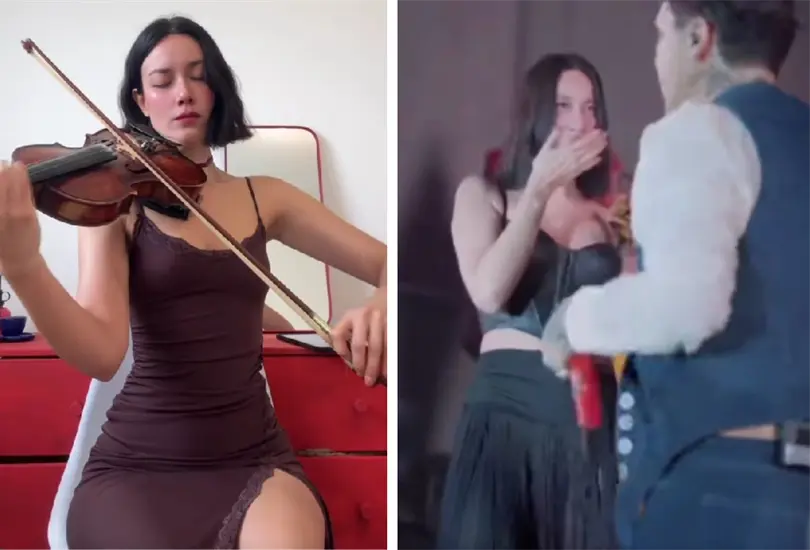 Esmeralda Camacho, violinista de Nodal Esmeralda Camacho, violinista de Nodal