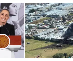 Sheinbaum revela posible causa del desplome de avioneta en Toluca