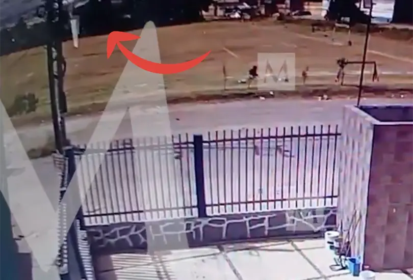 As&iacute; fue captado el momento del desplome de la aeronave.