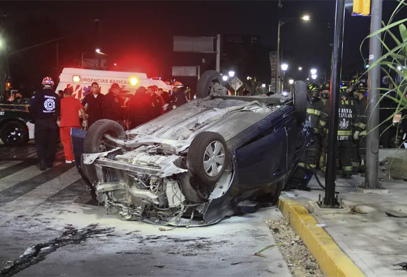 En diciembre se incrementas los accidentes viales en M&eacute;xico.