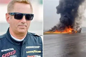 Jet de Greg Biffle, piloto de NASCAR, se estrella al aterrizar; se desconoce si el conductor iba a bordo