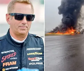 Jet de Greg Biffle, piloto de NASCAR, se estrella al aterrizar; se desconoce si el conductor iba a bordo