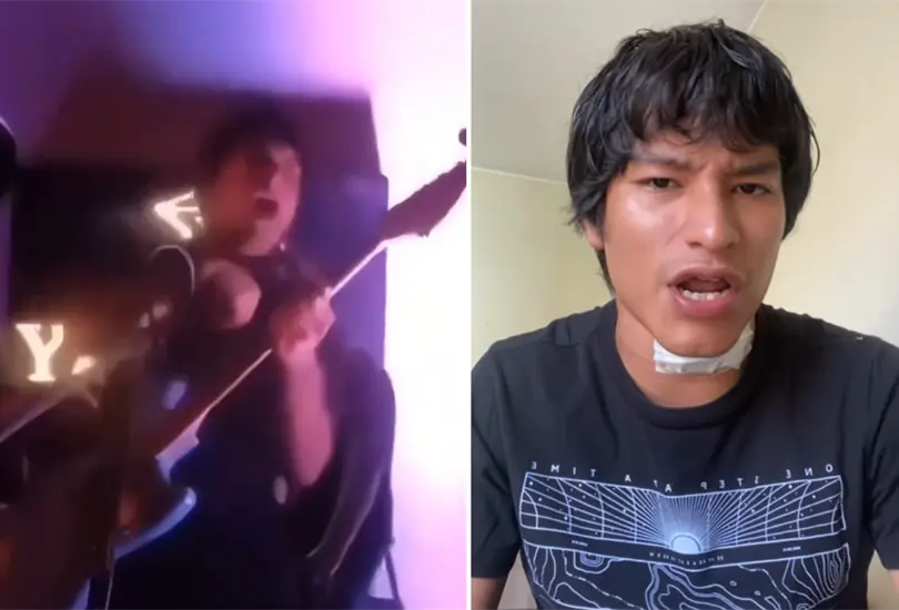 Mi Mejor Amigo Scott: vocalista sufre descarga eléctrica en vivo Mi Mejor Amigo Scott: vocalista sufre descarga eléctrica en vivo