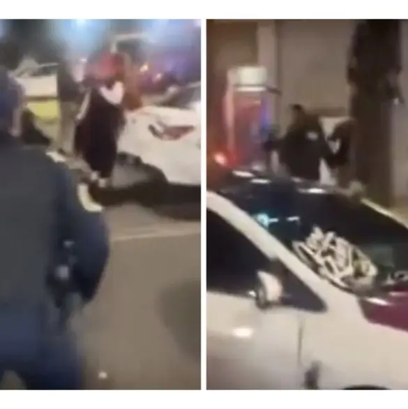 Pelea campal en Coapa: choque involucra a policías, taxistas y civiles Pelea campal en Coapa: choque involucra a policías, taxistas y civiles