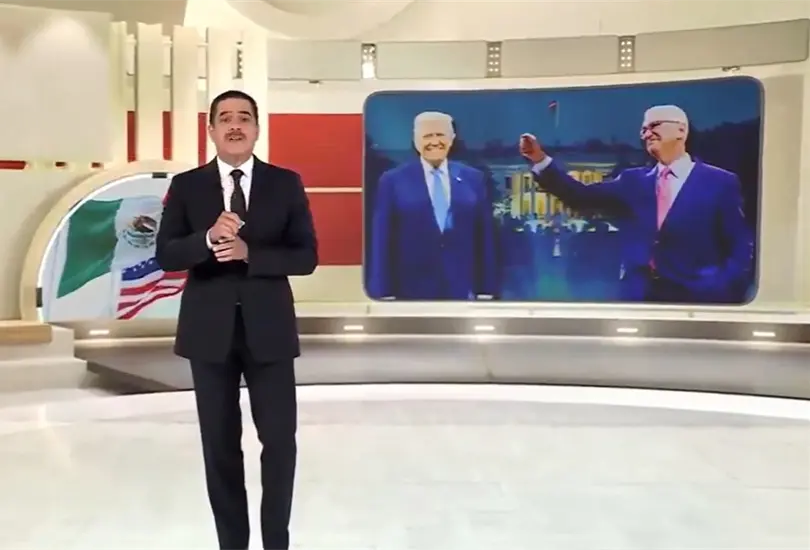 Javier Alatorre presentó un reportaje de la visita de Ricardo Salinas Pliego a la Casa Blanca.