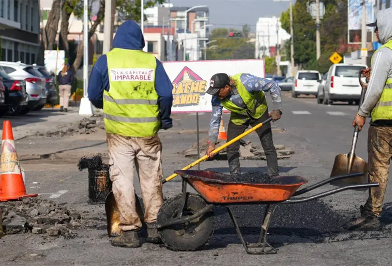 Así avanza el programa de bacheo en Puebla.