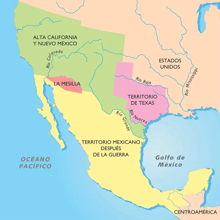 El territorio que le quitaron a México. Especial.