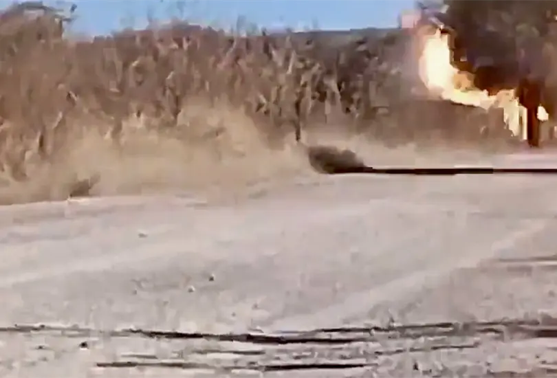 Momento exacto de la explosión en Zacatecas: ataque a patrulla estatal en Luis Moya | VIDEO Momento exacto de la explosión en Zacatecas: ataque a patrulla estatal en Luis Moya | VIDEO