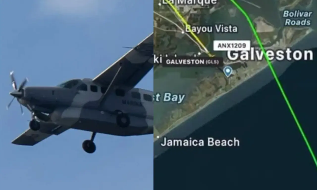  El accidente de avión de la Marina en Galveston dejó al menos cinco muertos. 