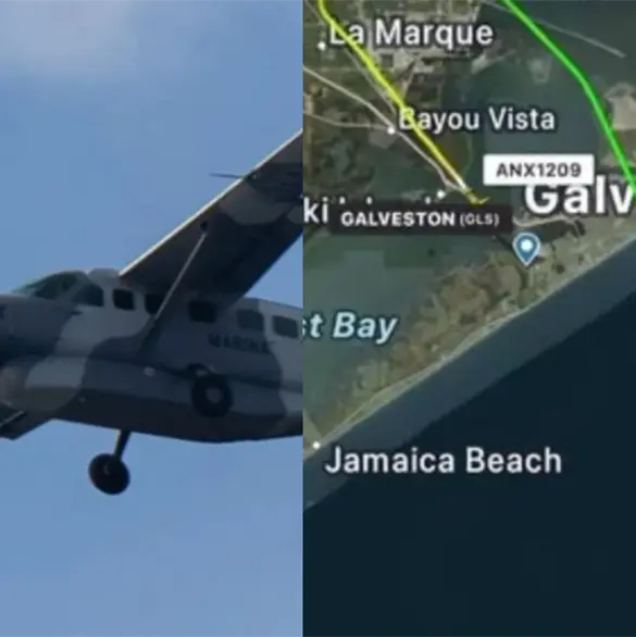 Accidente de la Marina en Texas: as&iacute; era el avi&oacute;n m&eacute;dico que se estrell&oacute; en Galveston