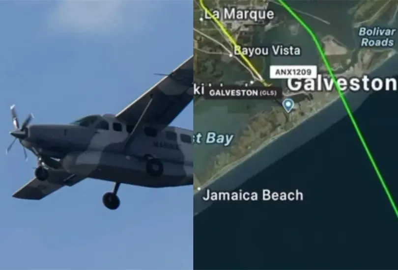 El accidente de avi&oacute;n de la Marina en Galveston dej&oacute; al menos cinco muertos.