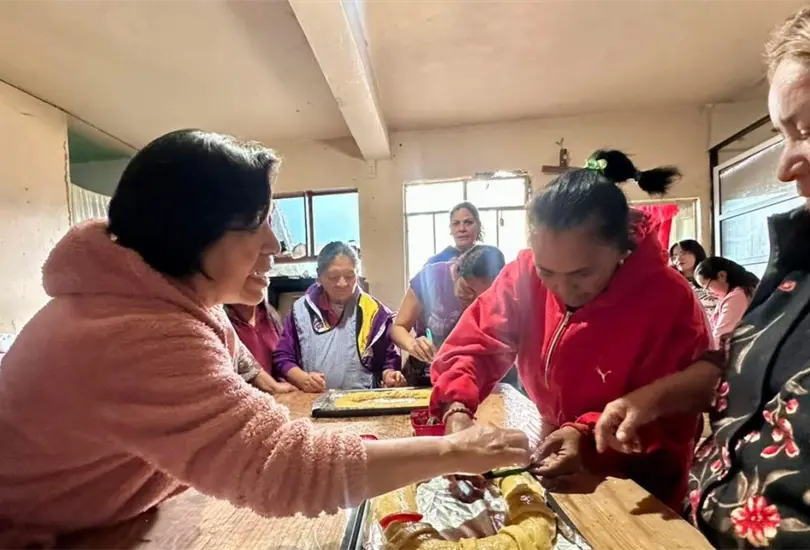 Las mujeres que fueron beneficiadas.