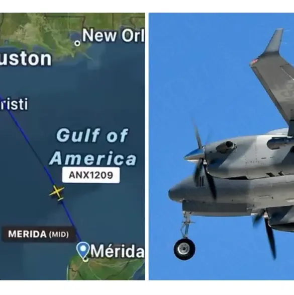 As&iacute; fue el trayecto del avi&oacute;n de la Marina que se estrell&oacute; en Galveston