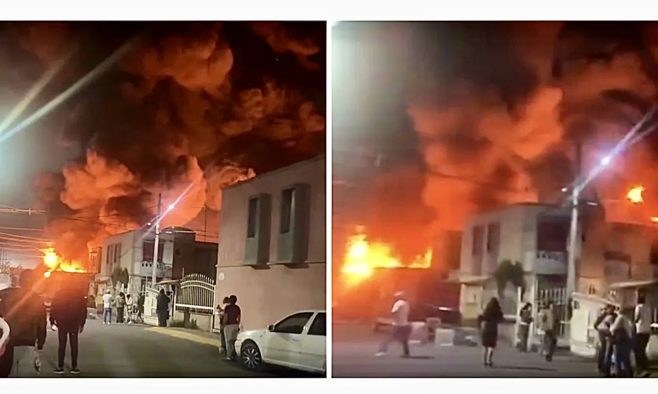  Incendio en fraccionamiento de Tultepec: enorme nube de humo negro se ve desde Cuautitlán
 
