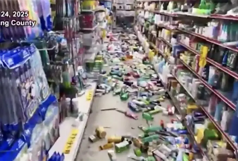 Im&aacute;genes del impactante sismo que sacudi&oacute; a Taiw&aacute;n en plena Nochebuena