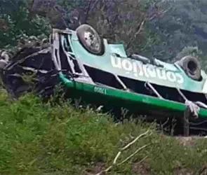 Autob&uacute;s cae a una ca&ntilde;ada en Zontecomatl&aacute;n, Veracruz; hay 8 muertos y 19 lesionados