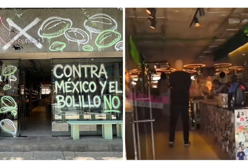 VIDEO | Mexicano lanza bolillos en la panader&iacute;a Green Rhino de Richard Hart tras la pol&eacute;mica sobre el pan